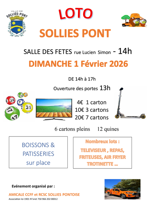 Loto CCFF Divers Salle des fêtes