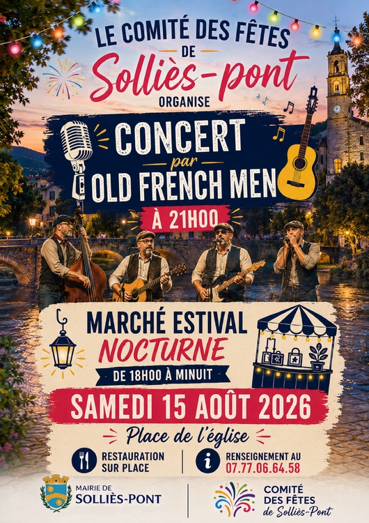 Concert / Marché nocturne Divers Place de l'église