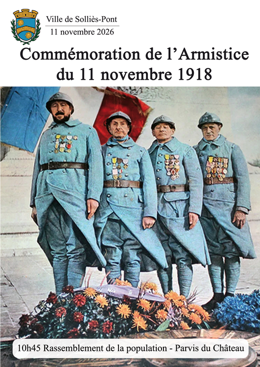 Commémoration de l'Armistice du 11 novembre 1918 Patriotique Parvis du Château