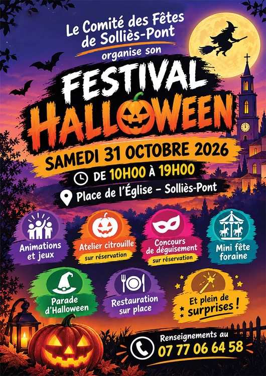 Festival Halloween Divers Place de l'église