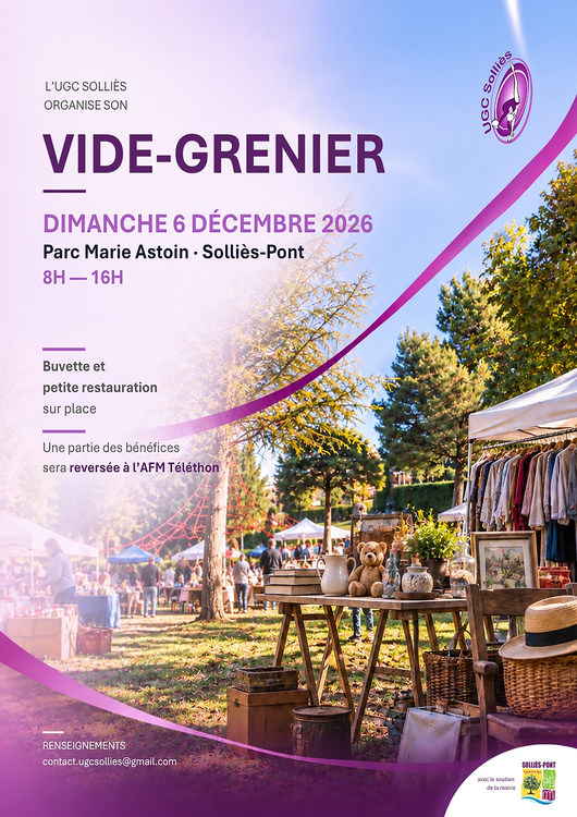 Vide-grenier UGC Solliès Divers Parc Marie Astoin