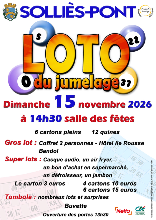 Loto du jumelage Divers Salle des fêtes