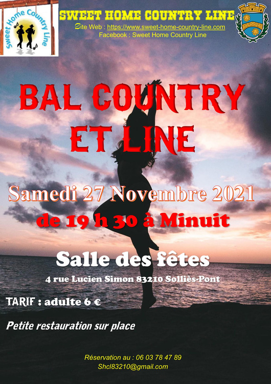 Bal country et line Divers Salle des fêtes - Solliès-Pont