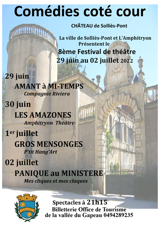 Festival des comédies Culture Au château - Solliès-Pont