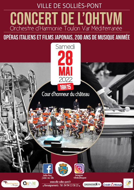 Concert de l'OHTVM Culture Cour d'honneur du château - Solliès-Pont