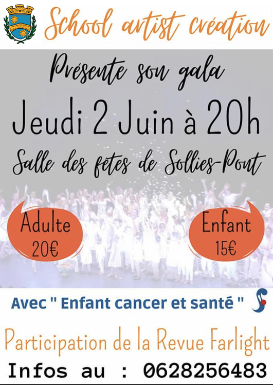 Gala de danse School artist création Divers Salle des fêtes - Solliès-Pont