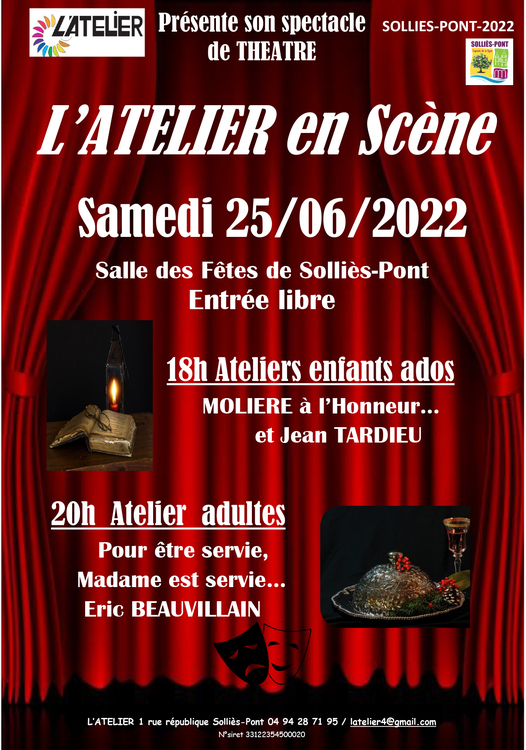 L'Atelier en scène Culture Salle des fêtes - Solliès-Pont