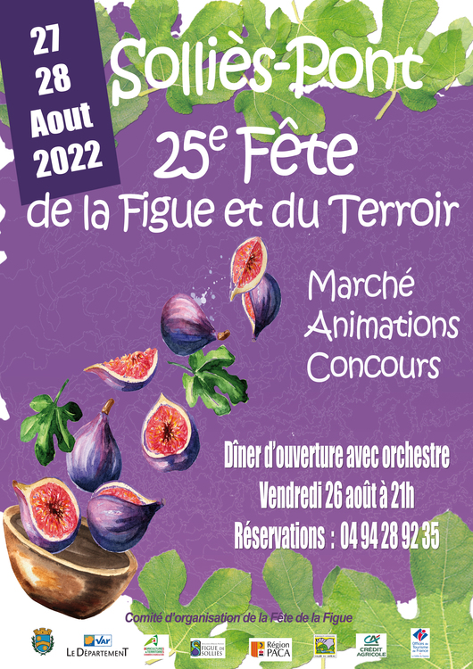 25ème fête de la Figue et du Terroir Marché Centre-ville - Solliès-Pont