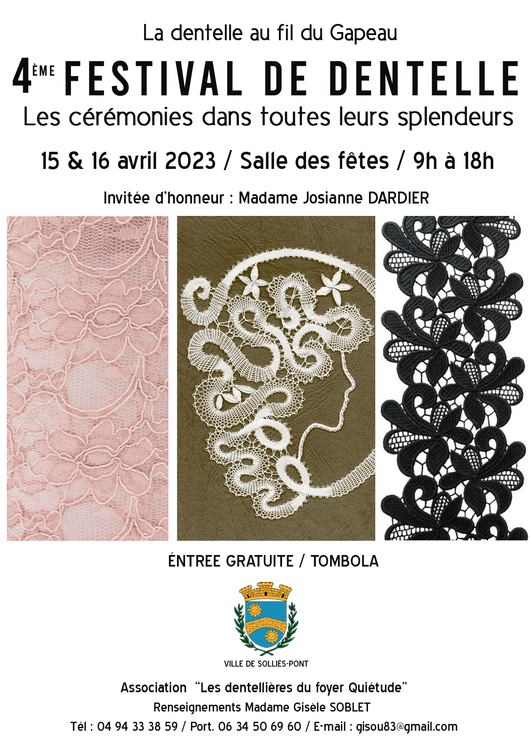 4ème festival de dentelle Divers Salle des fêtes