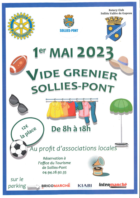 Vide-grenier du Rotary Marché Parkings Bricomarché, Kiabi, Intermarché