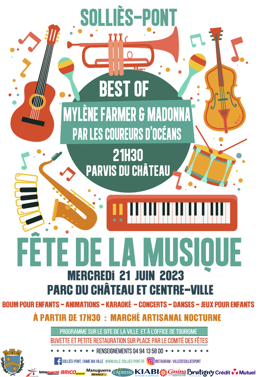 Fête de la musique Culture Parc du château - Centre-ville