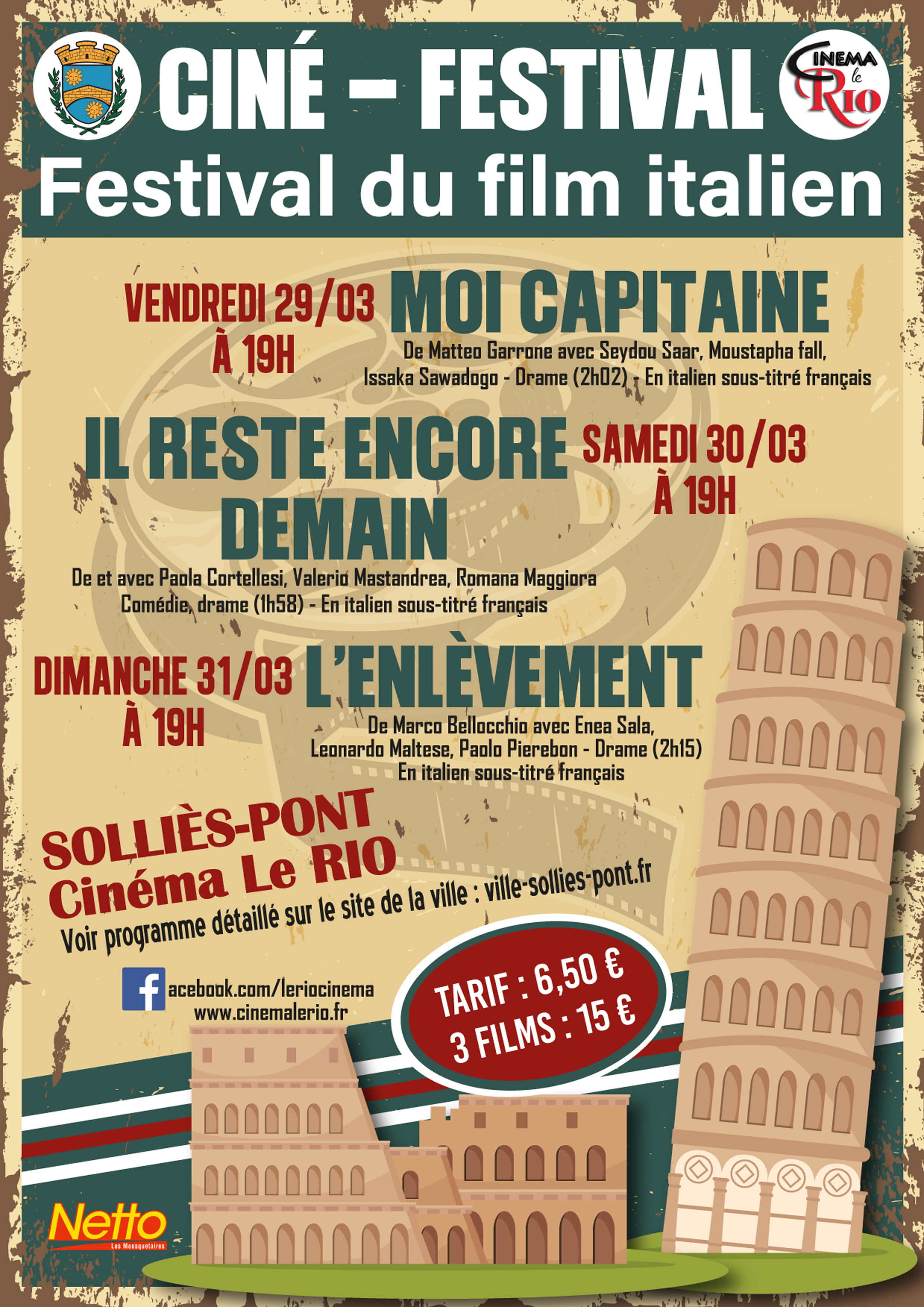 Cin� festival - Festival du film italien Divers Cin�ma Le Rio
