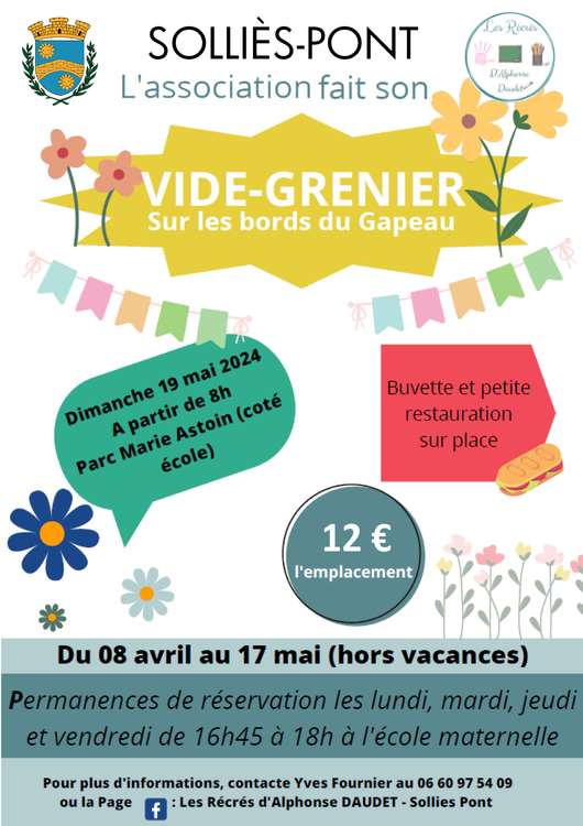 Vide-grenier Daudet Divers Parc Marie Astoin (côté école)