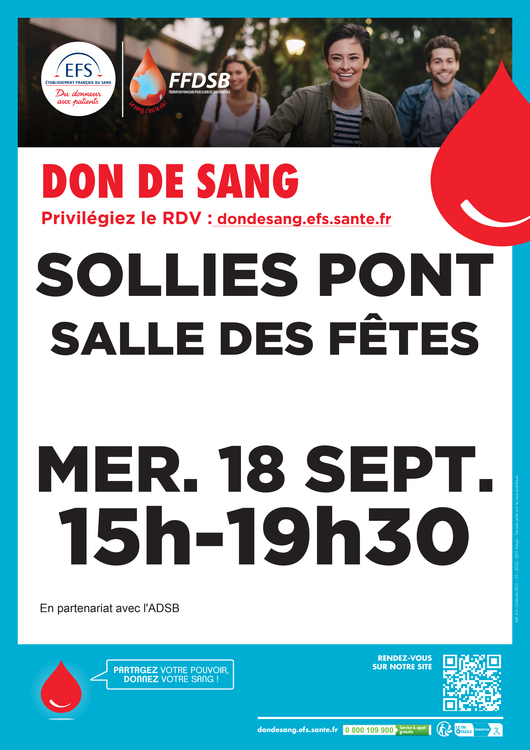 Collecte de sang Divers Salle des fêtes