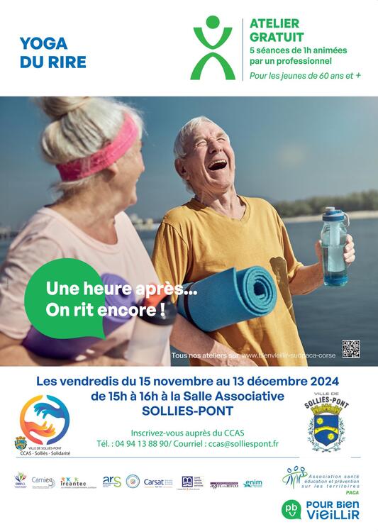 Atelier gratuit : Yoga du rire Sport Salle associative