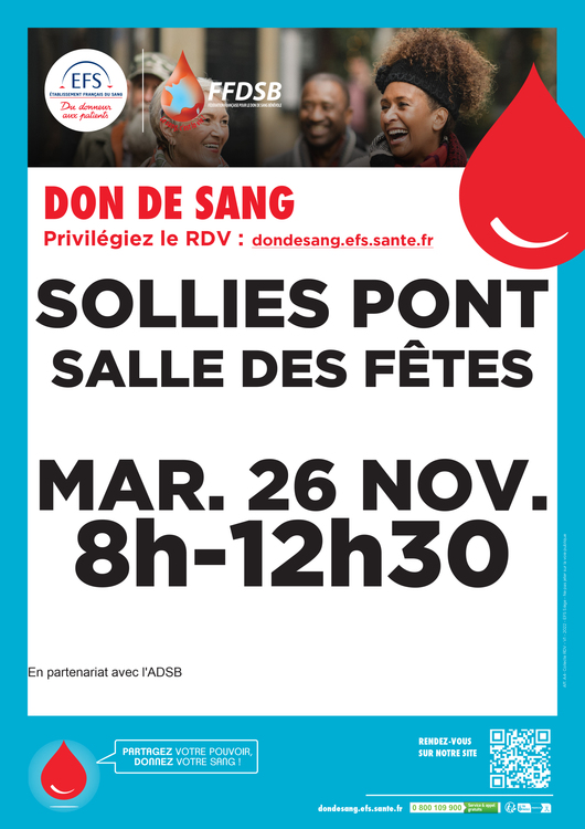 Collecte de sang Divers Salle des fêtes
