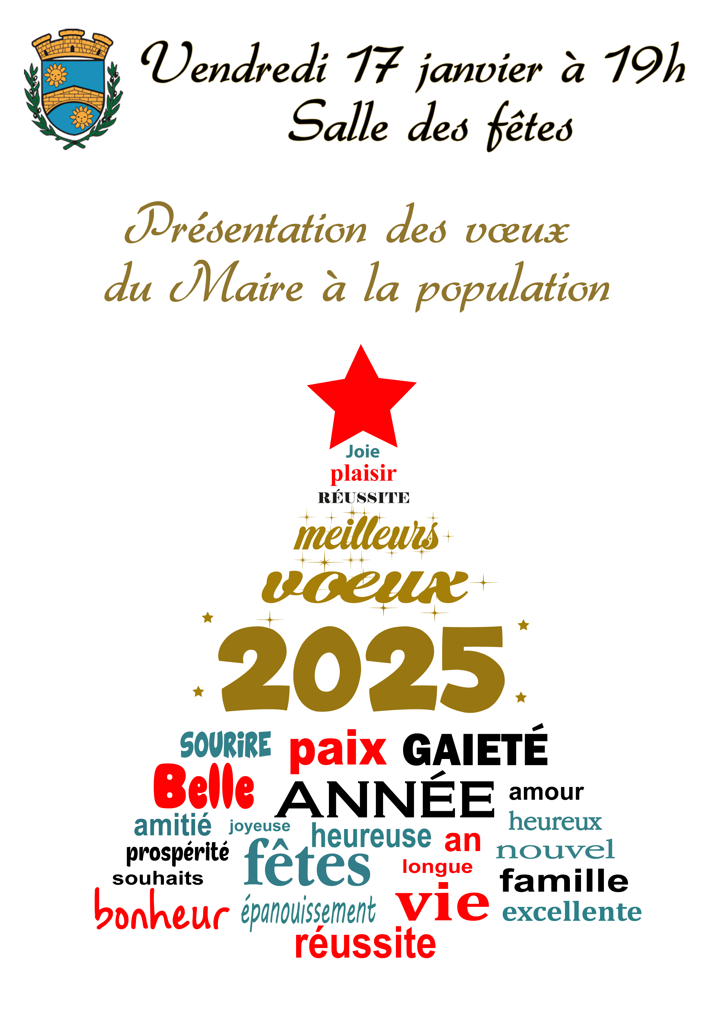 Prsentation des voeux du maire  la population Divers Salle des ftes
