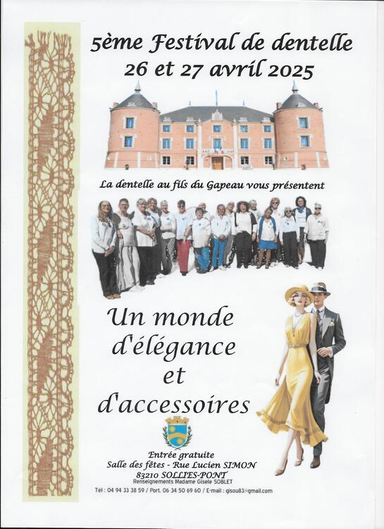 5ème festival de dentelle Divers Salle des fêtes