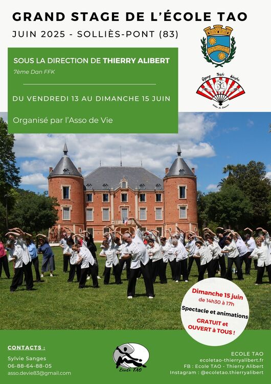 Grand stage de l'école TAO Sport Parc du Château