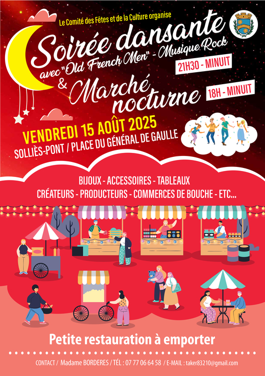 Soirée dansante et Marché nocturne Divers Place du général de Gaulle
